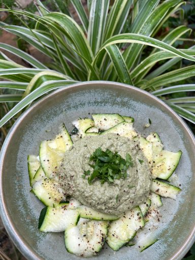 Courgettes sauce frawmagère